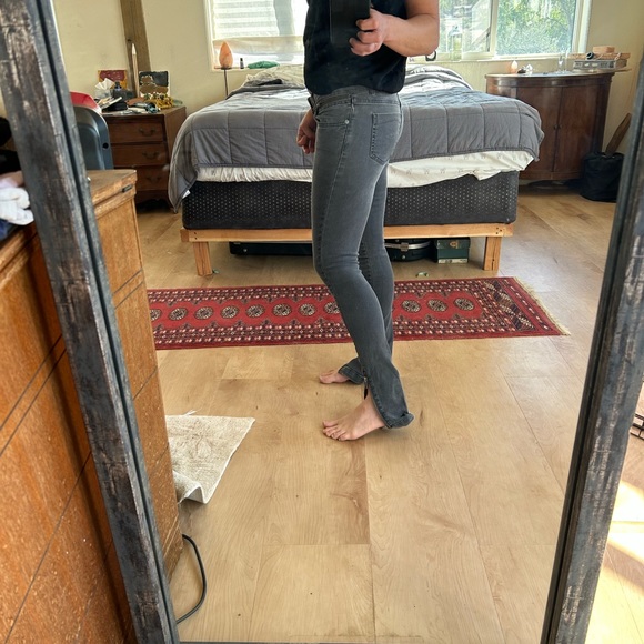 Anine Bing iron grey jeans with zippers - Picture 3 of 15